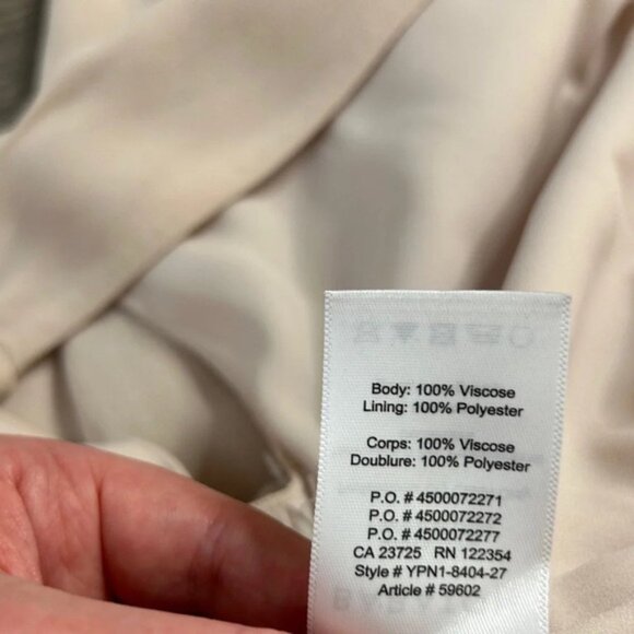 Babaton Aritzia Maximillian Jumpsuit Wide Leg Crop Denude Beige Taupe Size XS - Picture 14 of 15